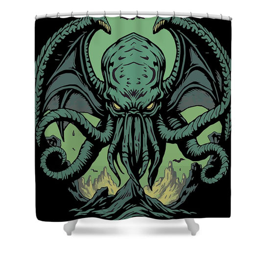 Cthulhu Demon Shower Curtain
