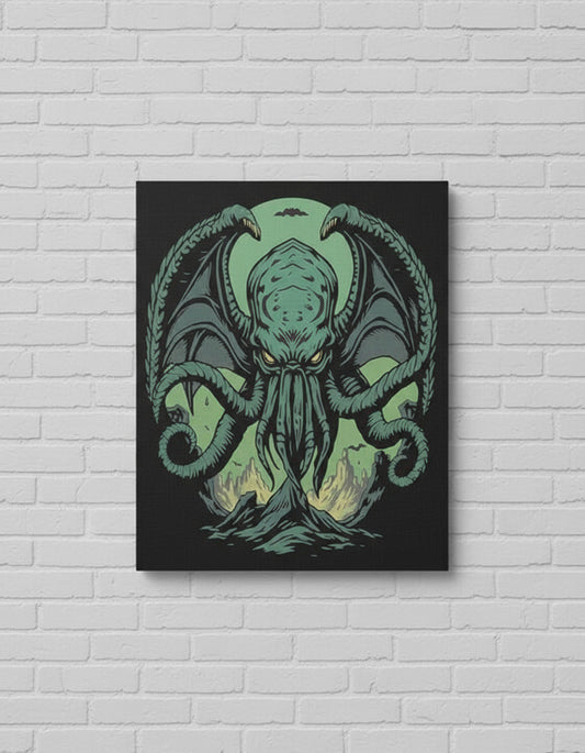 Cthulhu Demon - Wood Print