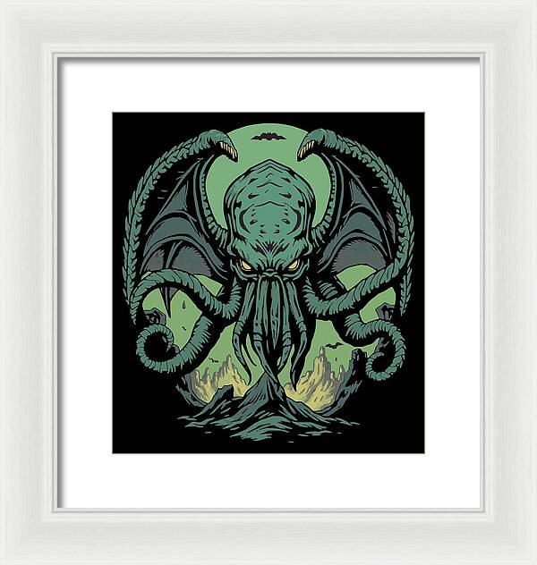 Cthulhu Demon - Framed Print