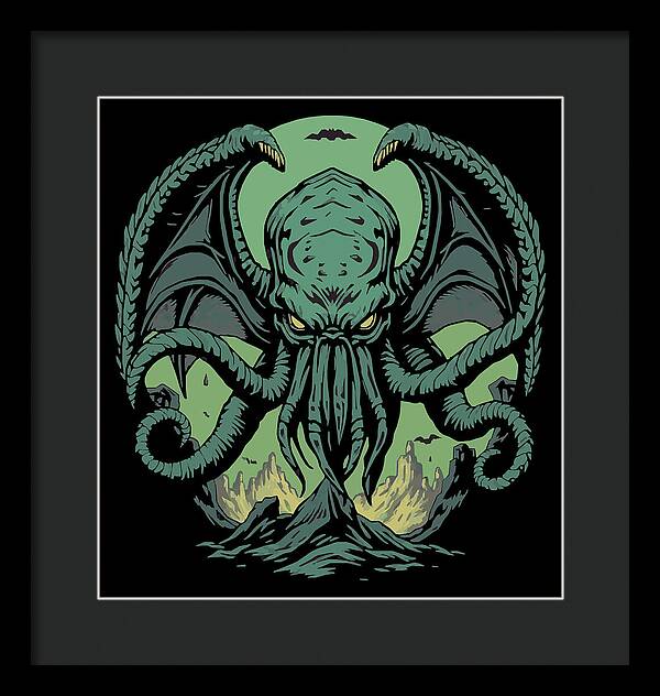 Cthulhu Demon - Framed Print