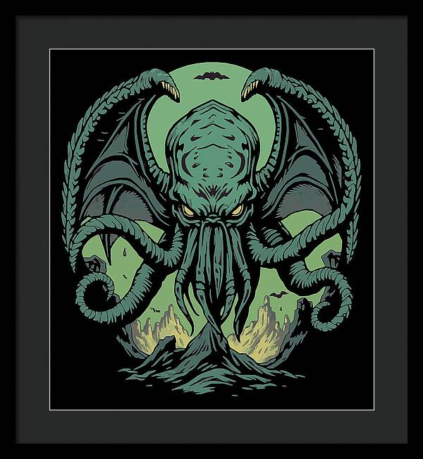 Cthulhu Demon - Framed Print
