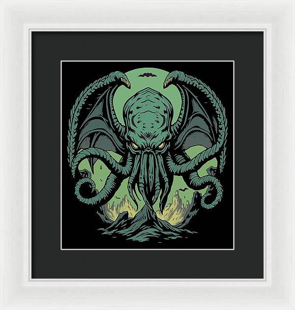Cthulhu Demon - Framed Print