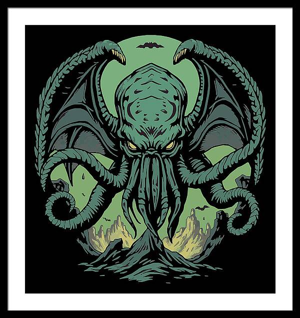 Cthulhu Demon - Framed Print