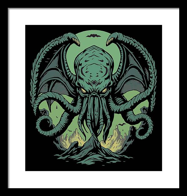 Cthulhu Demon - Framed Print