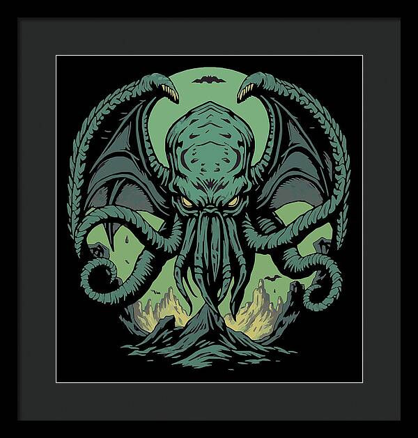 Cthulhu Demon - Framed Print