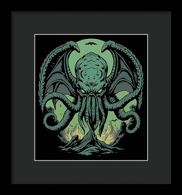 Cthulhu Demon - Framed Print