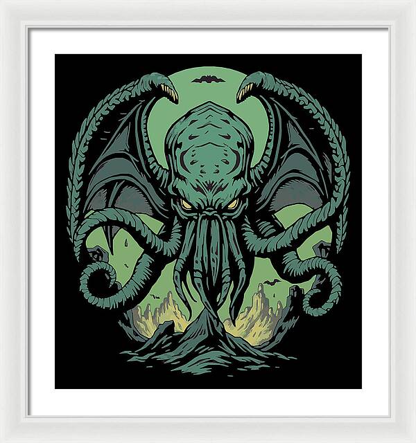 Cthulhu Demon - Framed Print