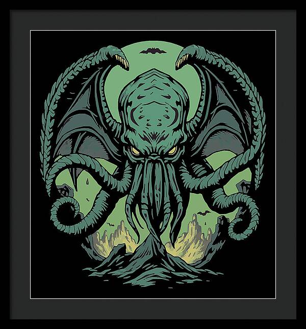 Cthulhu Demon - Framed Print