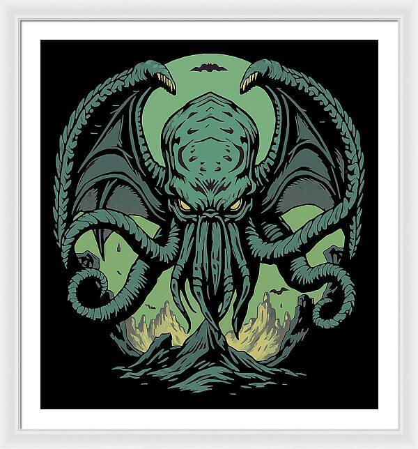 Cthulhu Demon - Framed Print