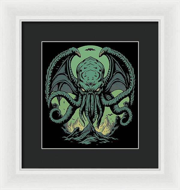 Cthulhu Demon - Framed Print