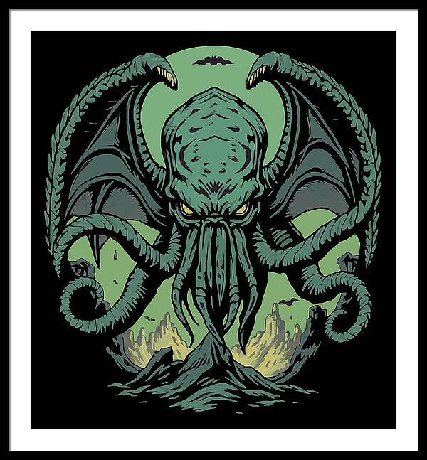 Cthulhu Demon - Framed Print