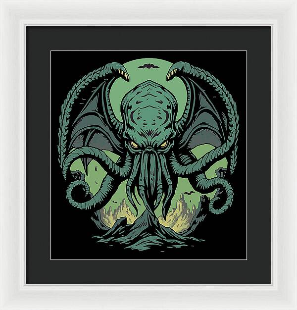Cthulhu Demon - Framed Print