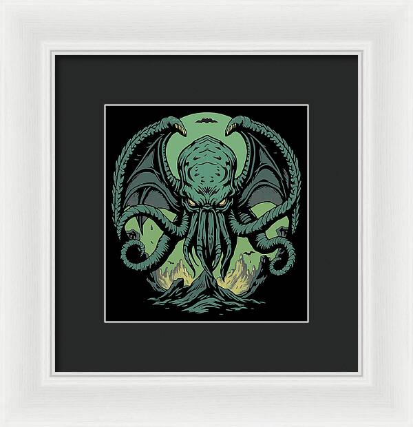 Cthulhu Demon - Framed Print