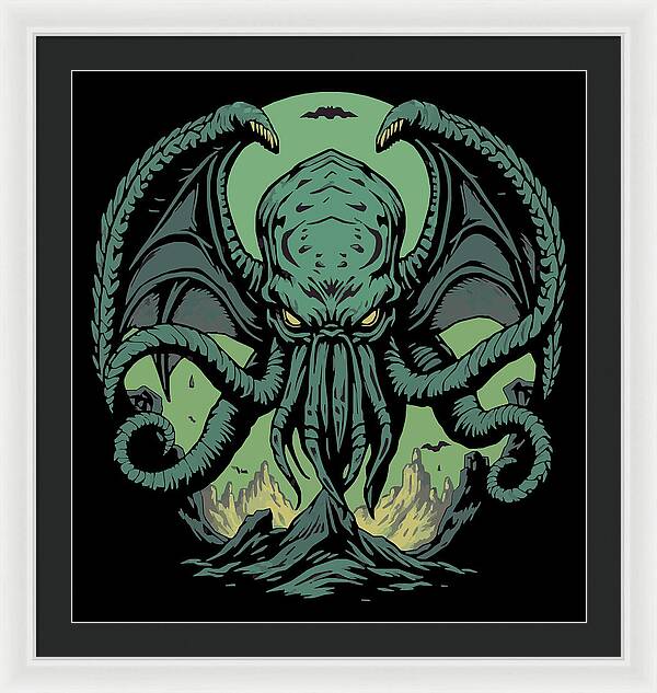 Cthulhu Demon - Framed Print