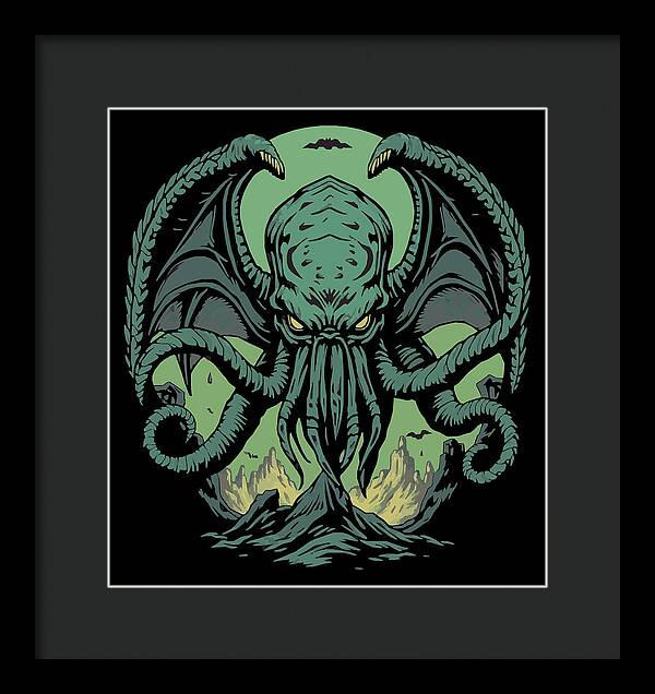 Cthulhu Demon - Framed Print