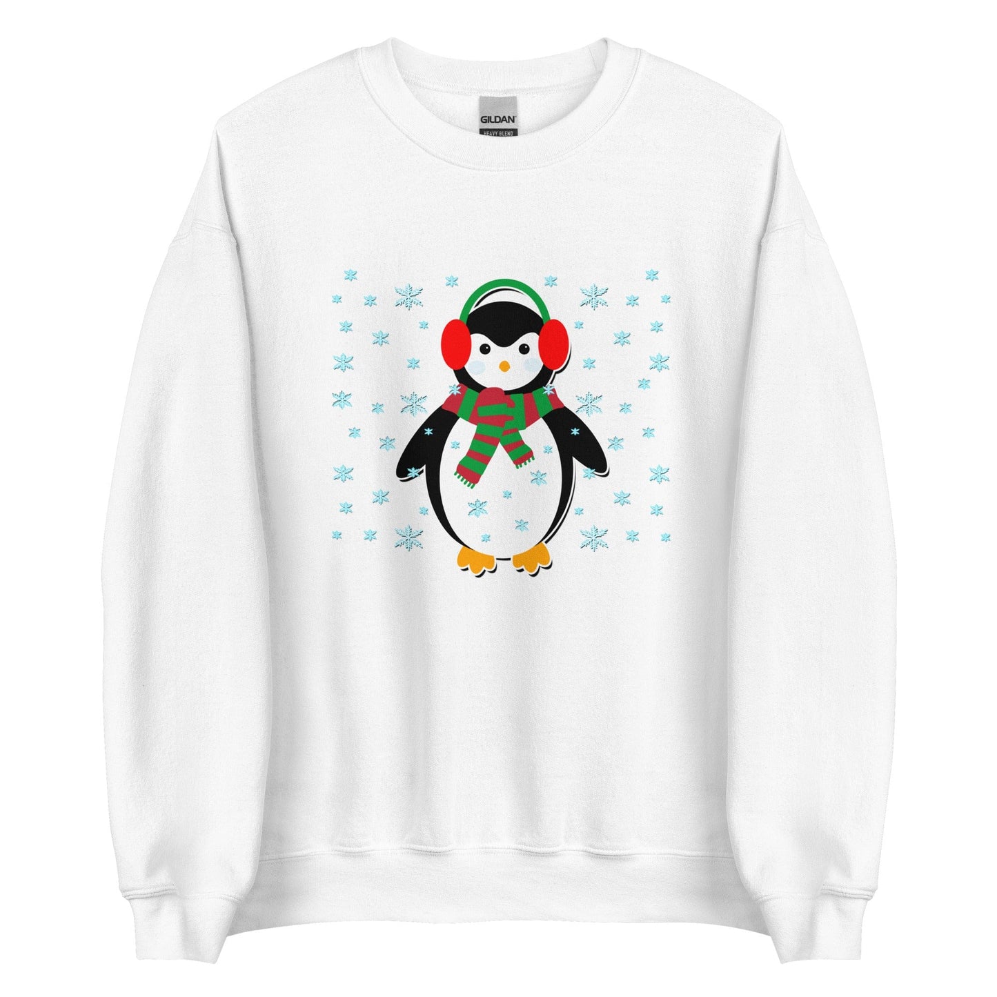 Cute Penguin Sweatshirt White / S