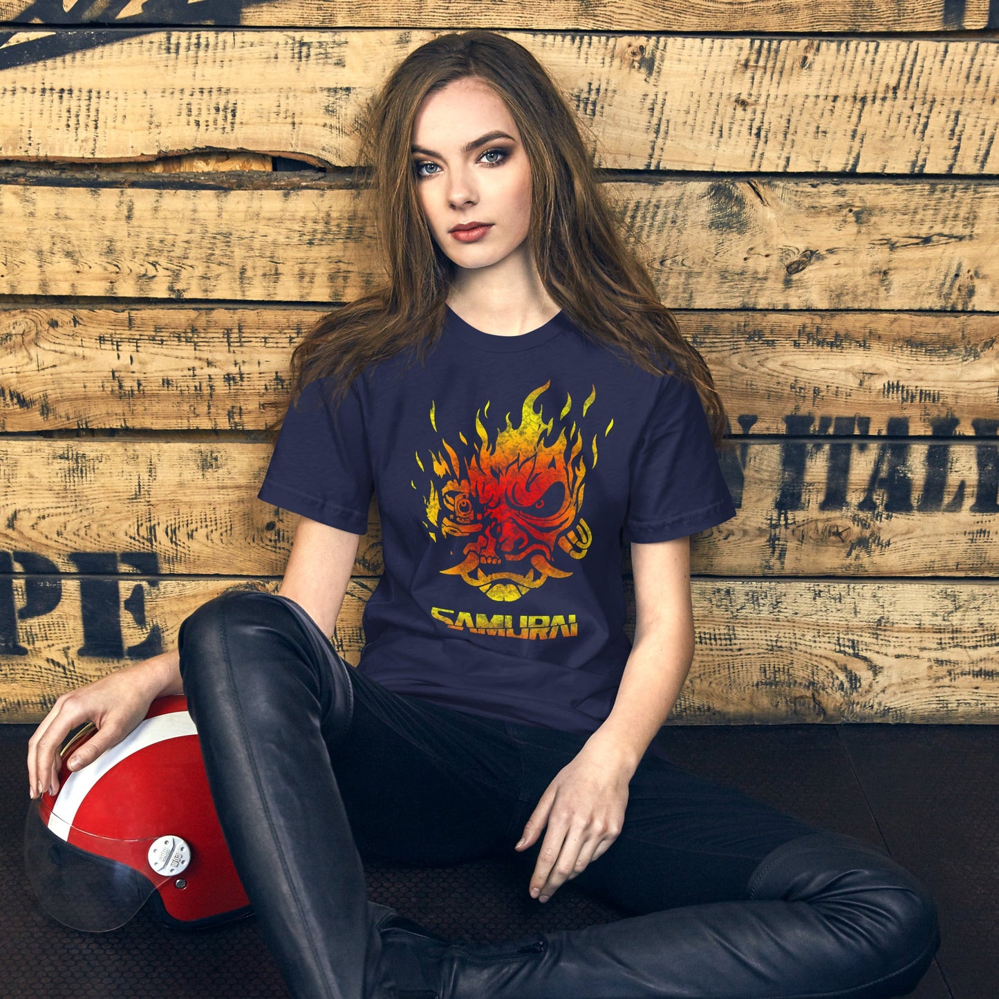Cyberpunk Fire Demon T-shirt