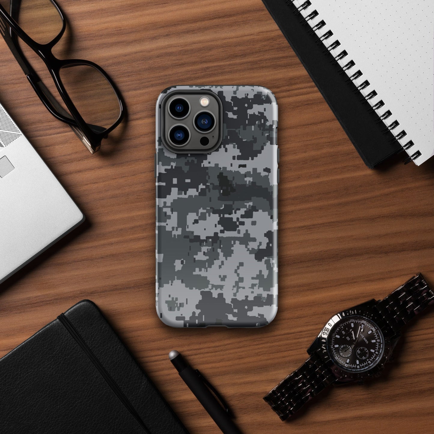 Digital Camo Military Army camouflage Tough Case for iPhone® iPhone 13 Pro Max
