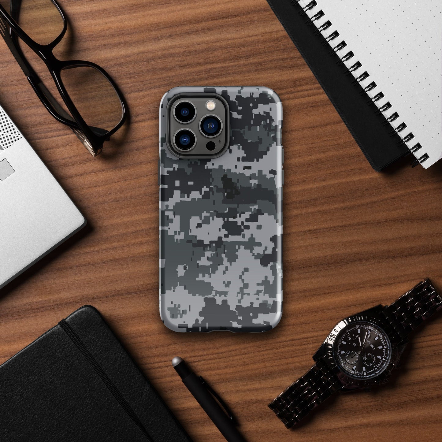 Digital Camo Military Army camouflage Tough Case for iPhone® iPhone 14 Pro Max