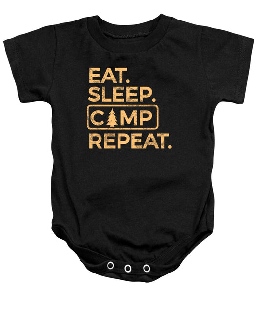 Eat Sleep Camp Repeat - Baby Onesie
