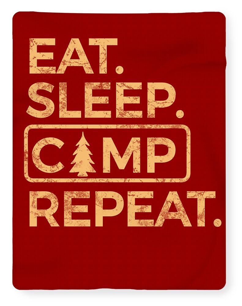 Eat Sleep Camp Repeat - Blanket