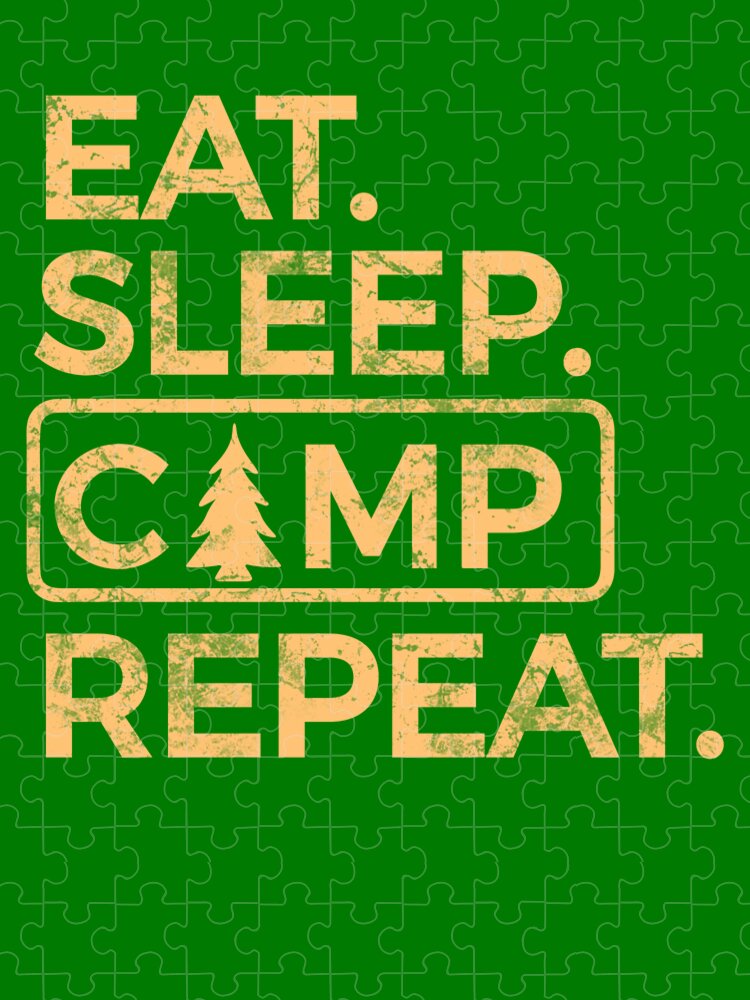 Eat Sleep Camp Repeat - Puzzle