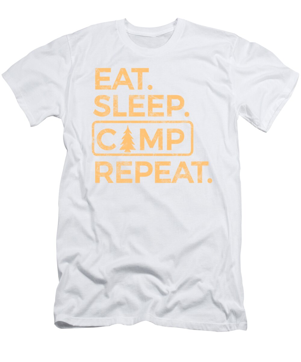Eat Sleep Camp Repeat - T-Shirt