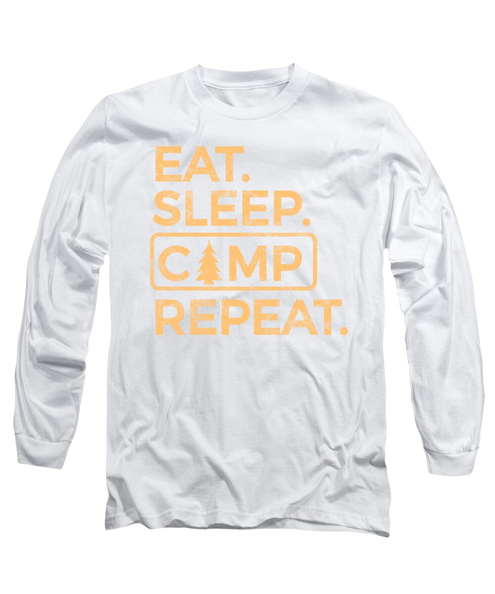 Eat Sleep Camp Repeat - Long Sleeve T-Shirt