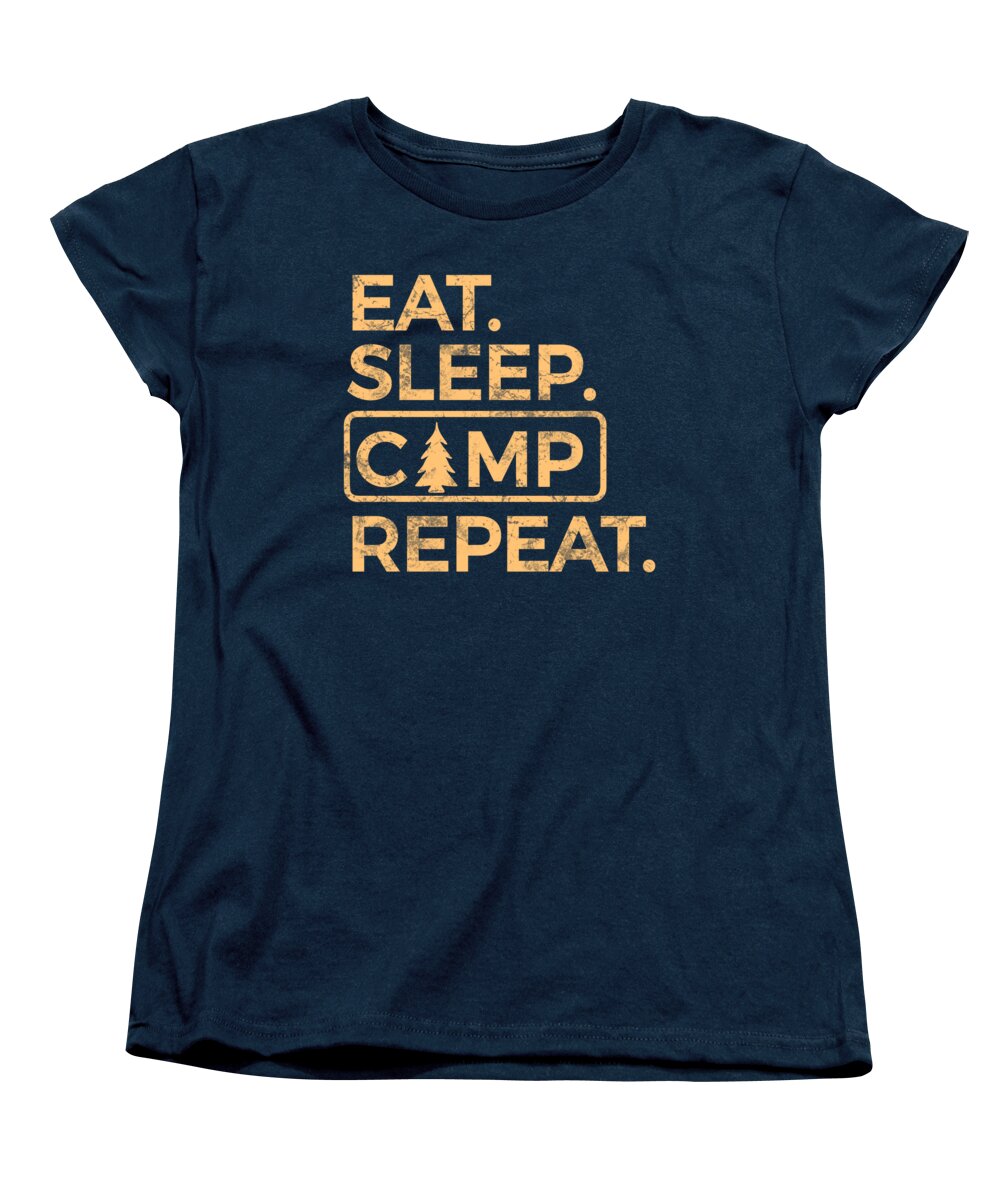 Eat Sleep Camp Repeat - Women's T-Shirt (Standard Fit)