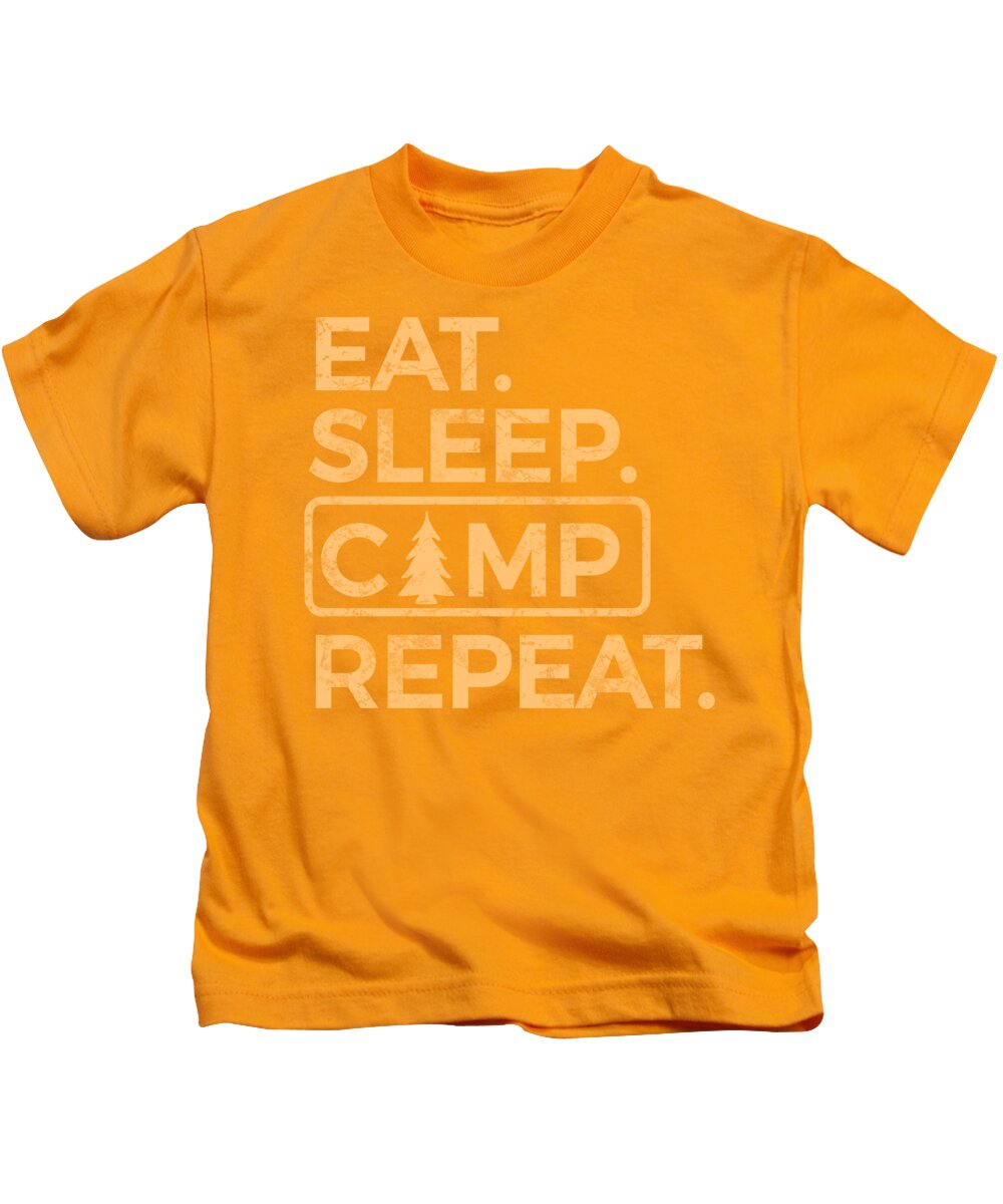 Eat Sleep Camp Repeat - Kids T-Shirt