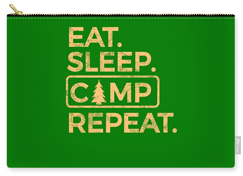 Eat Sleep Camp Repeat - Zip Pouch