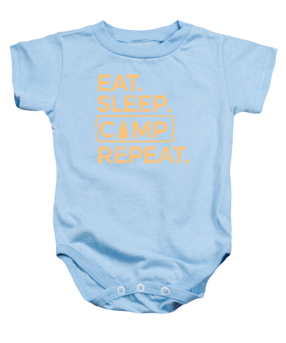Eat Sleep Camp Repeat - Baby Onesie
