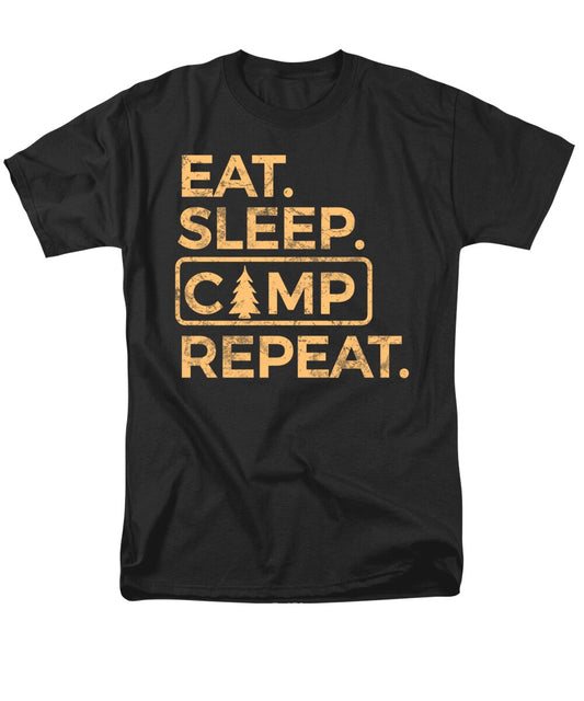 Eat Sleep Camp Repeat - Men's T-Shirt  (Regular Fit)