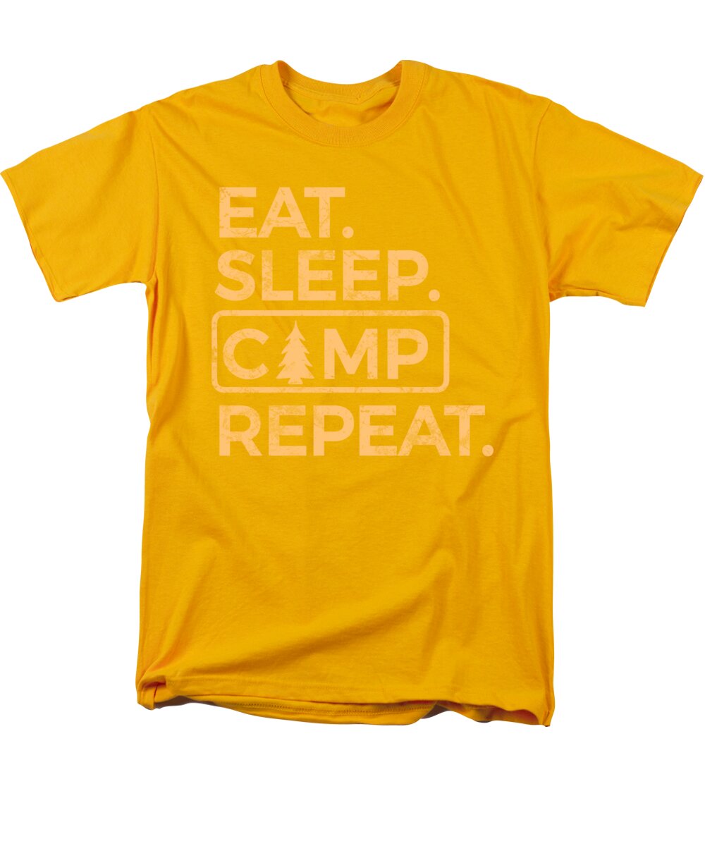 Eat Sleep Camp Repeat - Men's T-Shirt (Regular Fit)