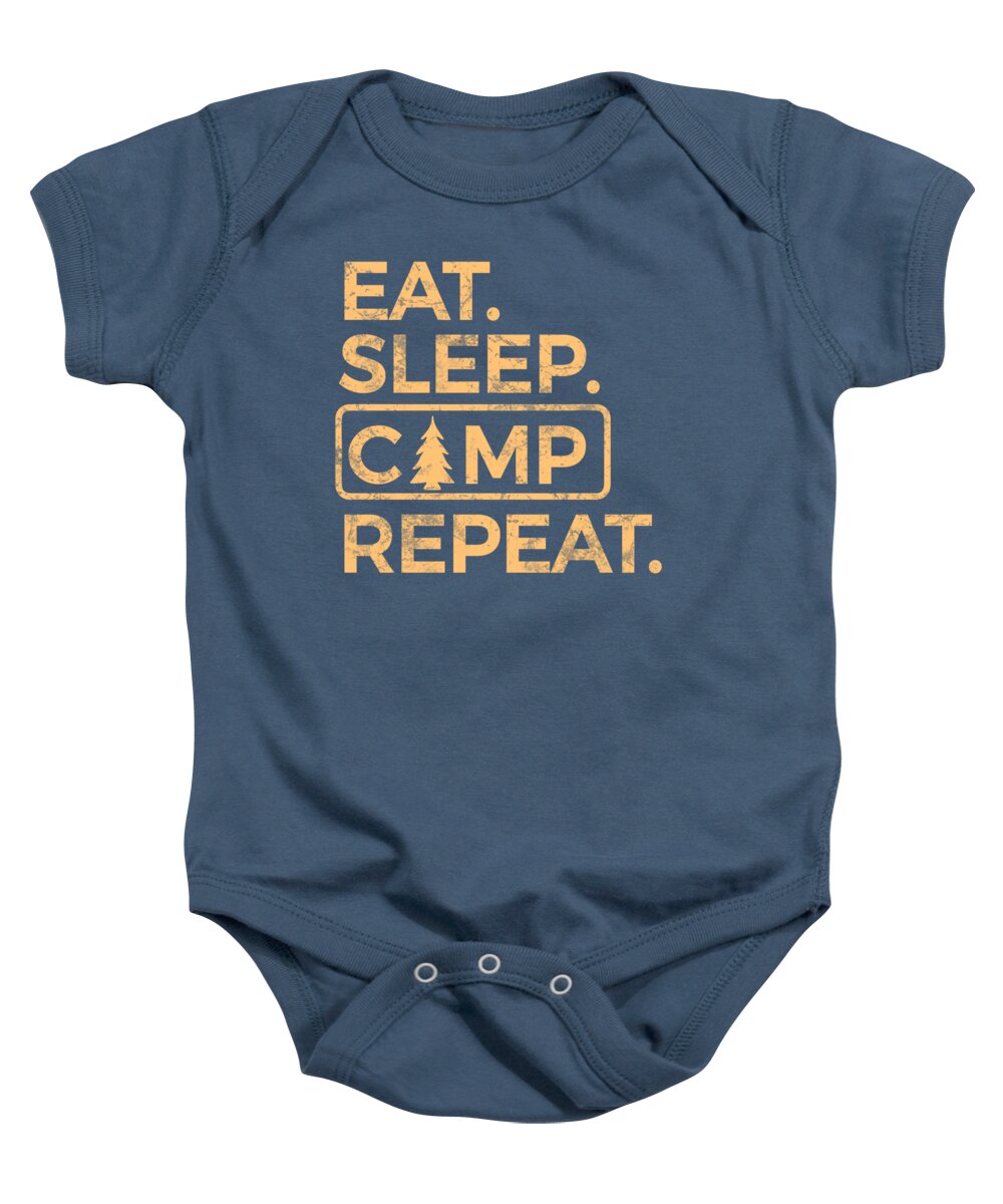 Eat Sleep Camp Repeat - Baby Onesie