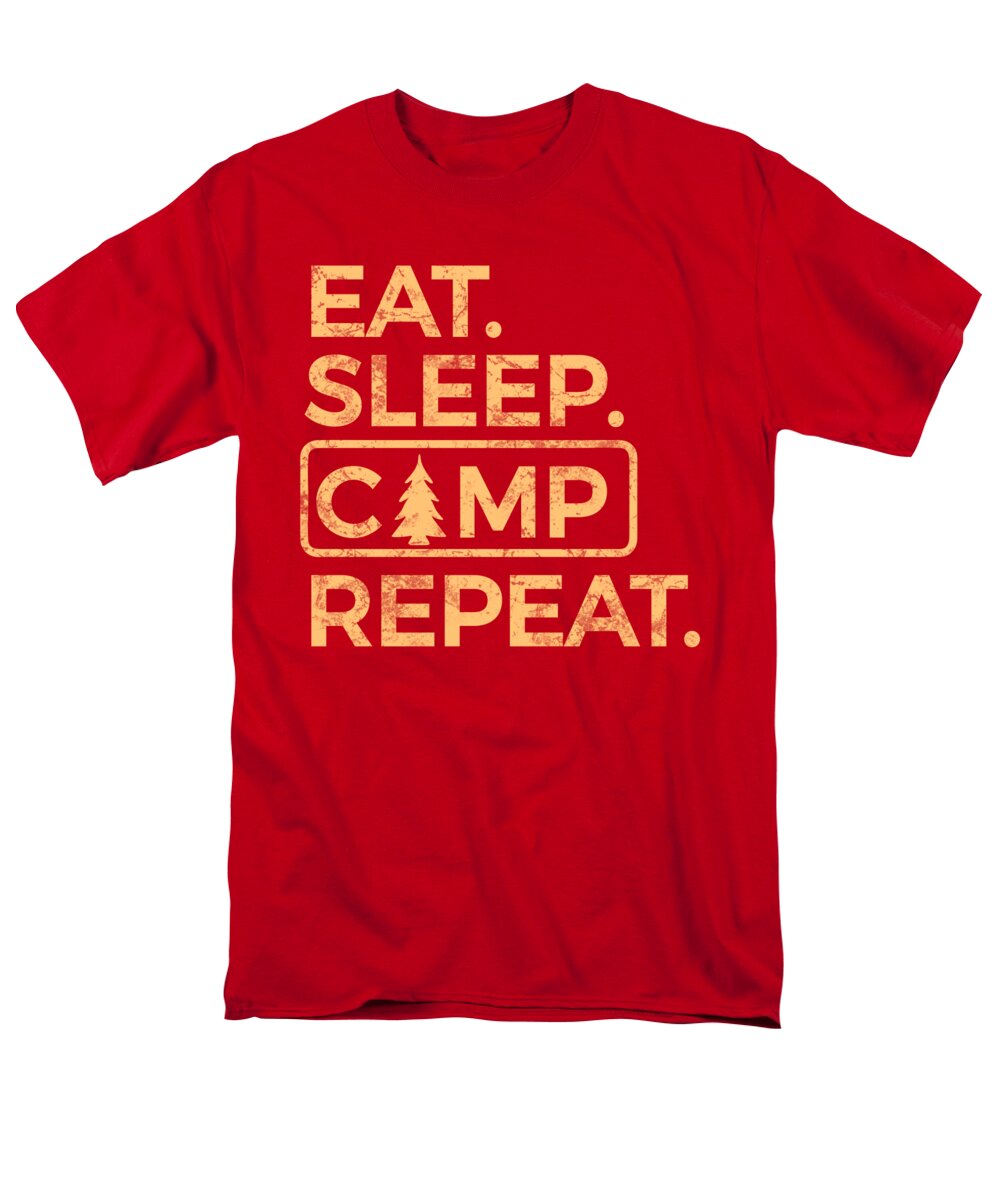 Eat Sleep Camp Repeat - Men's T-Shirt (Regular Fit)
