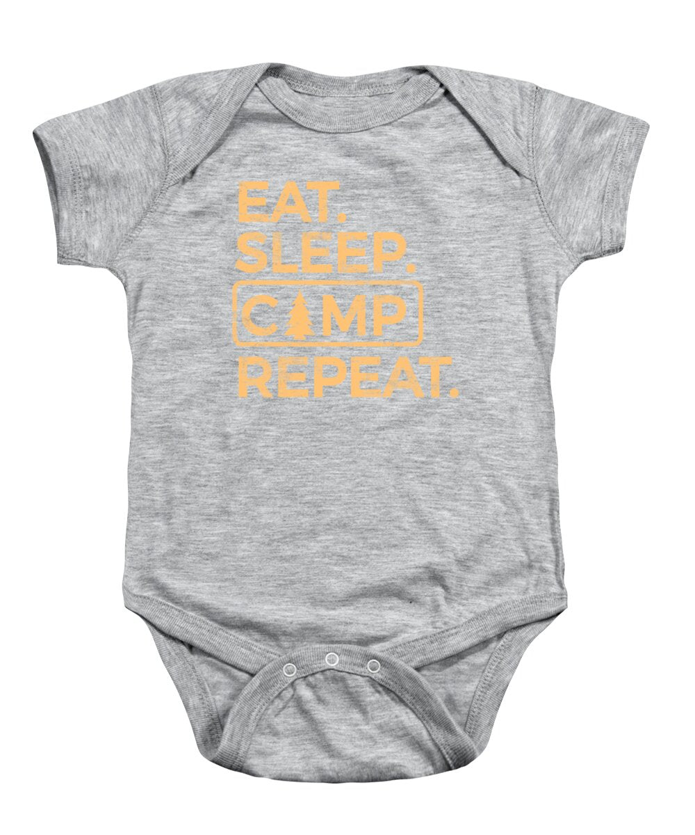 Eat Sleep Camp Repeat - Baby Onesie