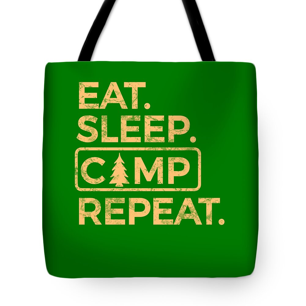 Eat Sleep Camp Repeat - Tote Bag