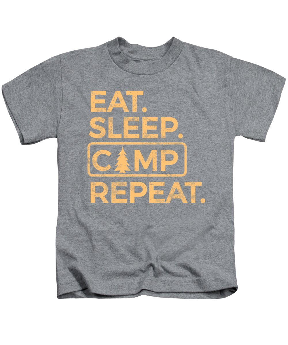 Eat Sleep Camp Repeat - Kids T-Shirt
