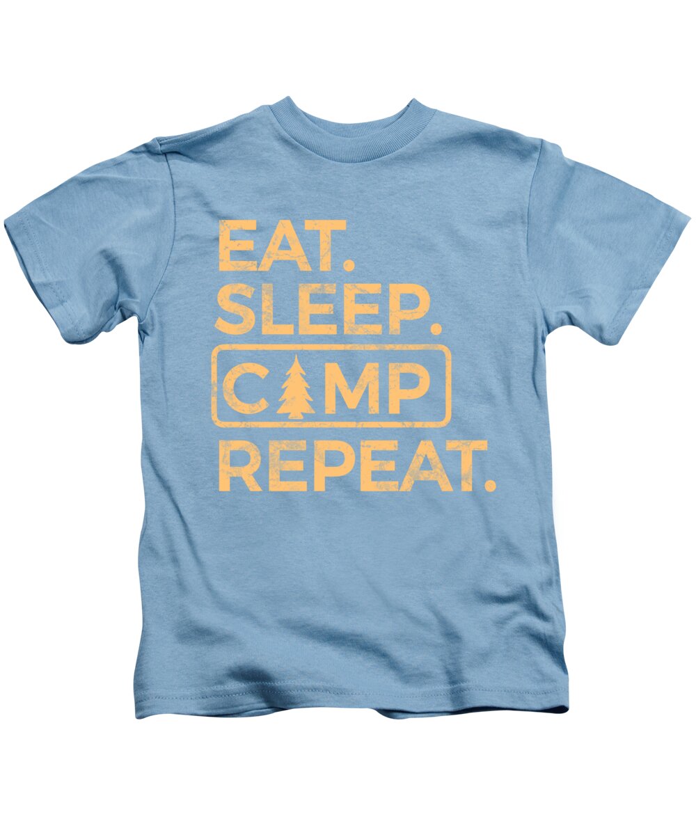 Eat Sleep Camp Repeat - Kids T-Shirt