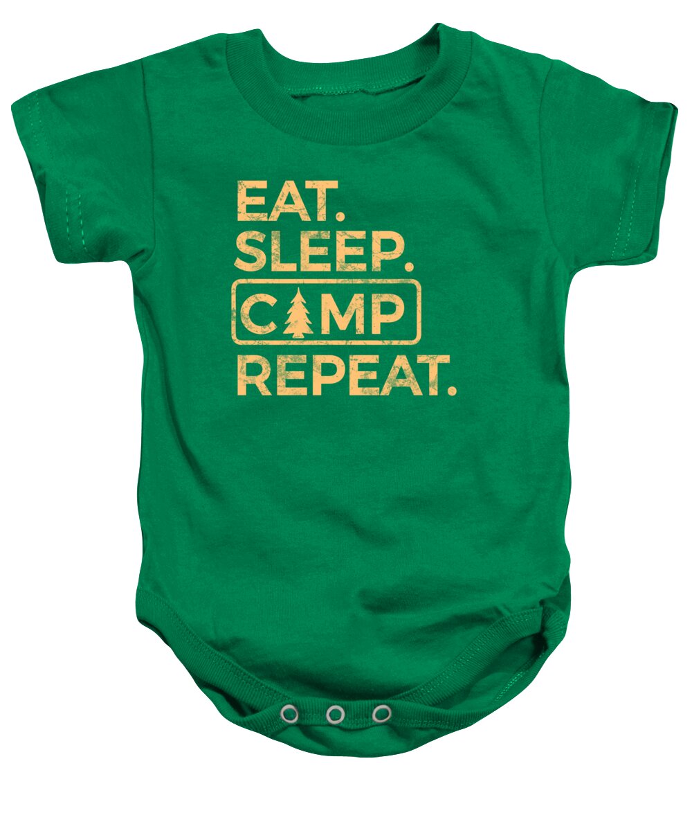 Eat Sleep Camp Repeat - Baby Onesie