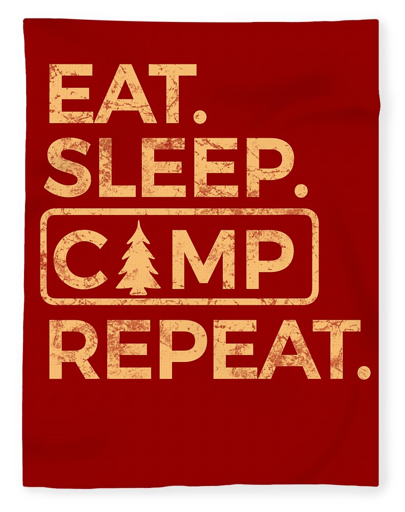 Eat Sleep Camp Repeat - Blanket