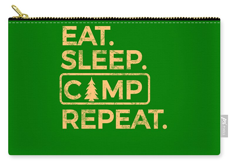Eat Sleep Camp Repeat - Zip Pouch