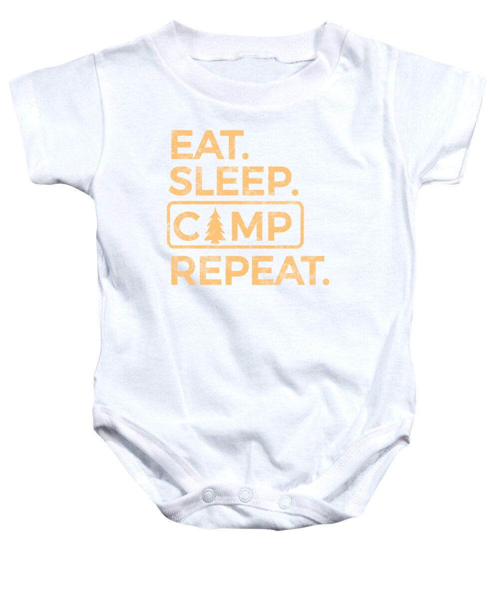 Eat Sleep Camp Repeat - Baby Onesie