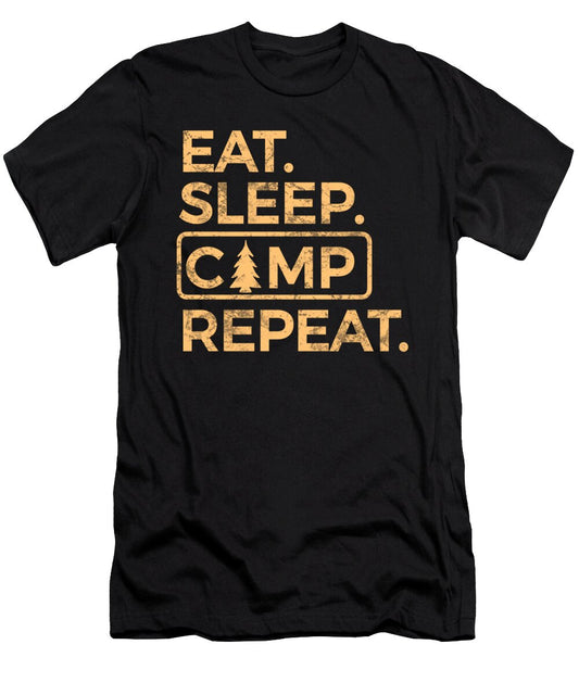 Eat Sleep Camp Repeat - T-Shirt