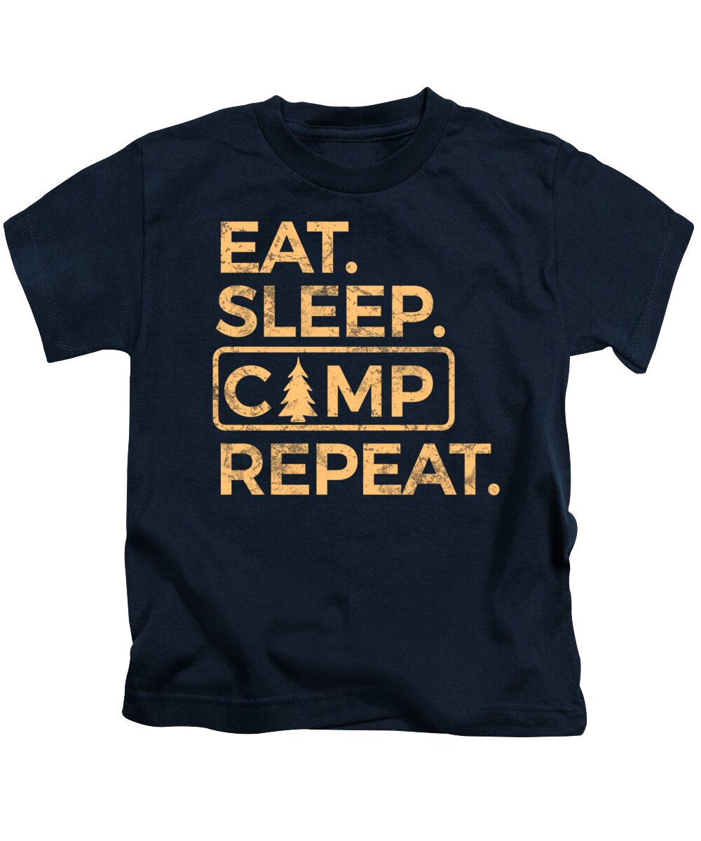 Eat Sleep Camp Repeat - Kids T-Shirt