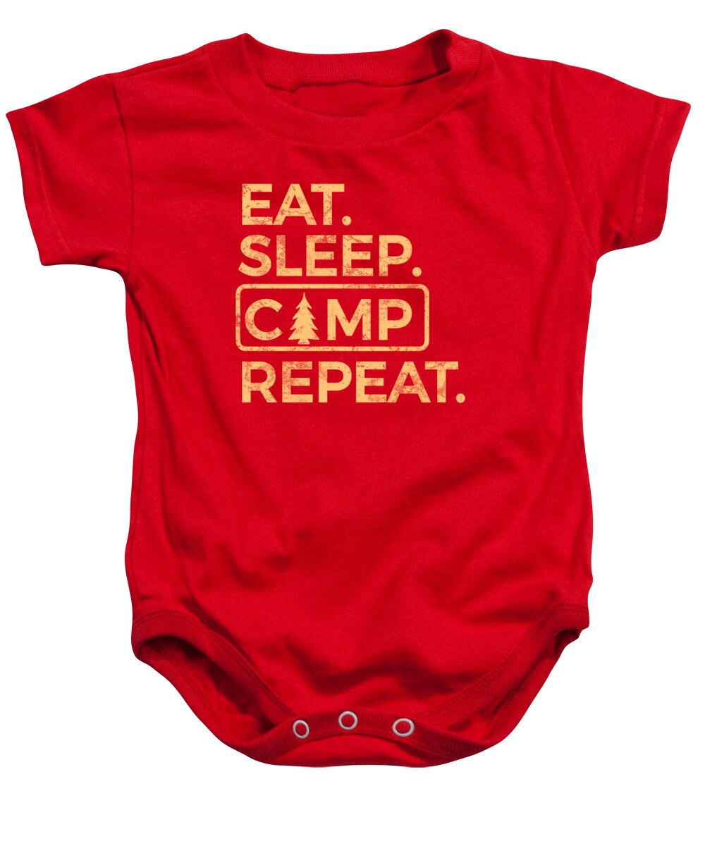 Eat Sleep Camp Repeat - Baby Onesie