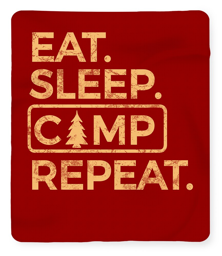 Eat Sleep Camp Repeat - Blanket