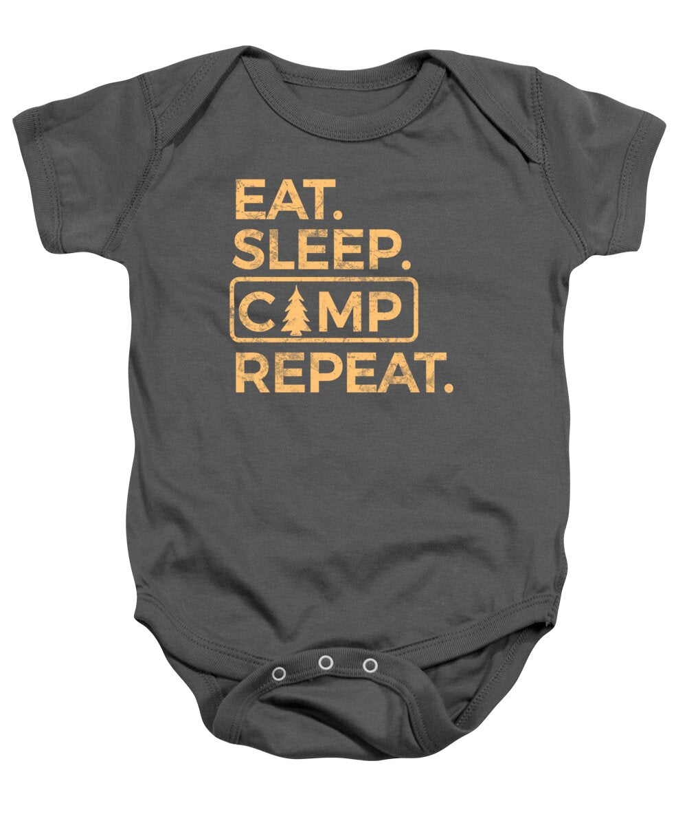 Eat Sleep Camp Repeat - Baby Onesie