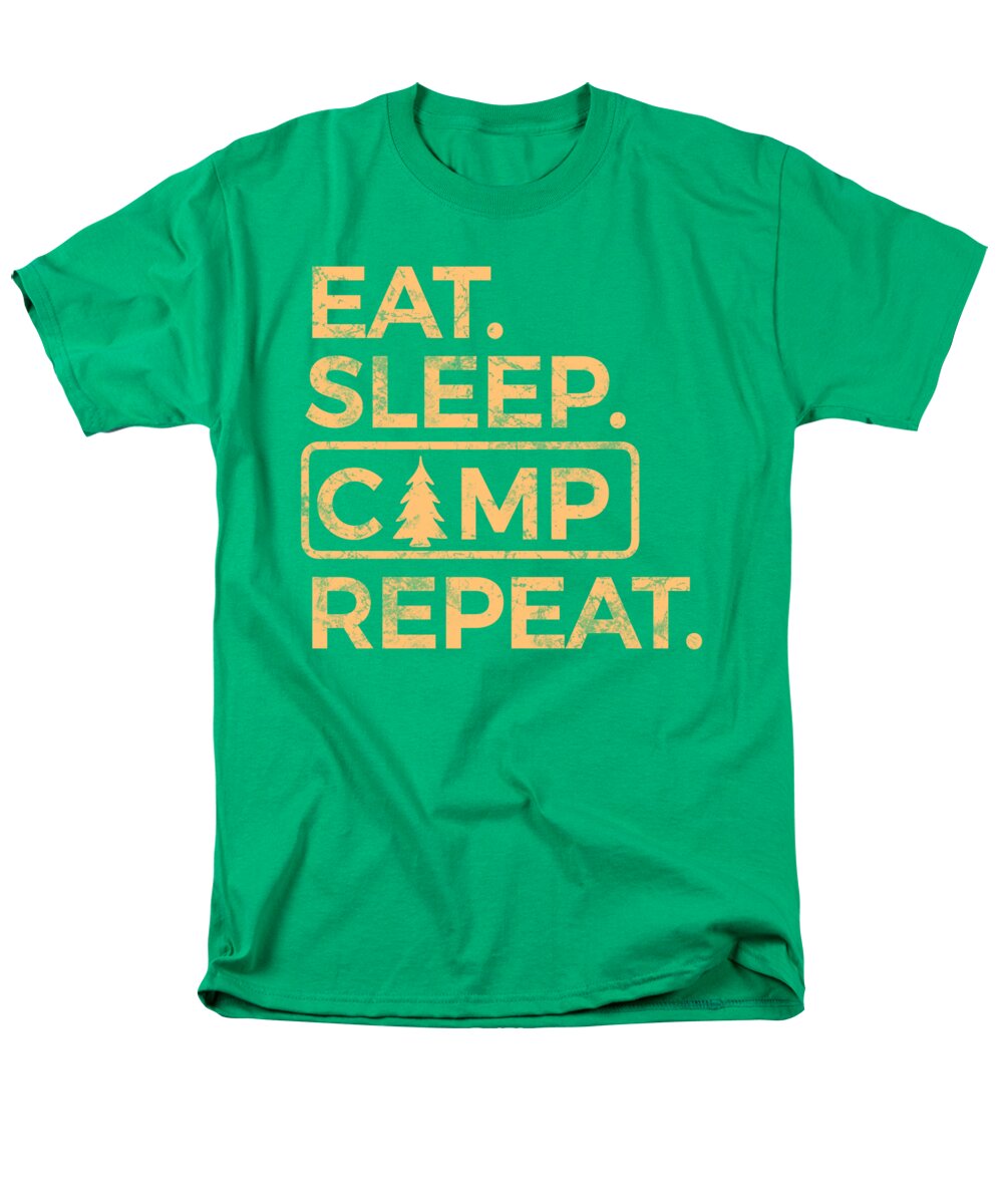 Eat Sleep Camp Repeat - Men's T-Shirt (Regular Fit)